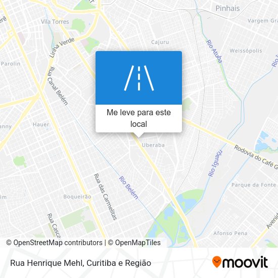 Rua Henrique Mehl mapa