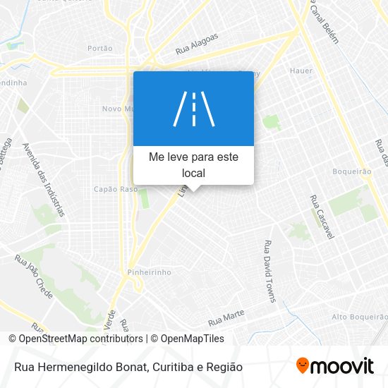 Rua Hermenegildo Bonat mapa