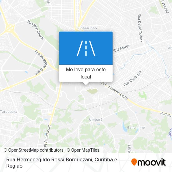 Rua Hermenegildo Rossi Borguezani mapa