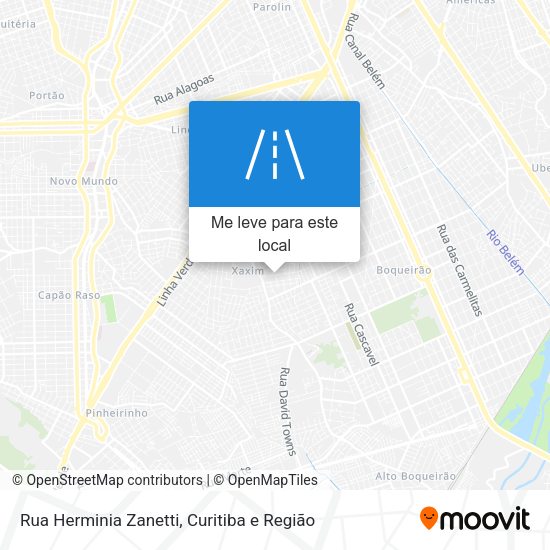 Rua Herminia Zanetti mapa