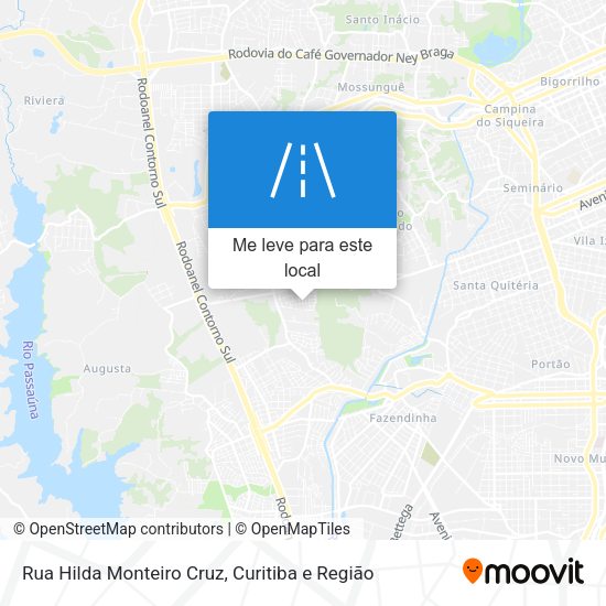 Rua Hilda Monteiro Cruz mapa