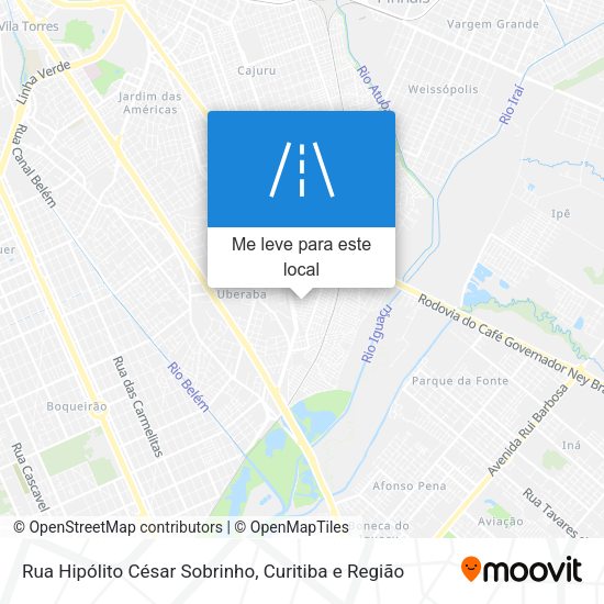 Rua Hipólito César Sobrinho mapa