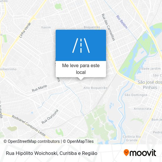 Rua Hipólito Woichoski mapa