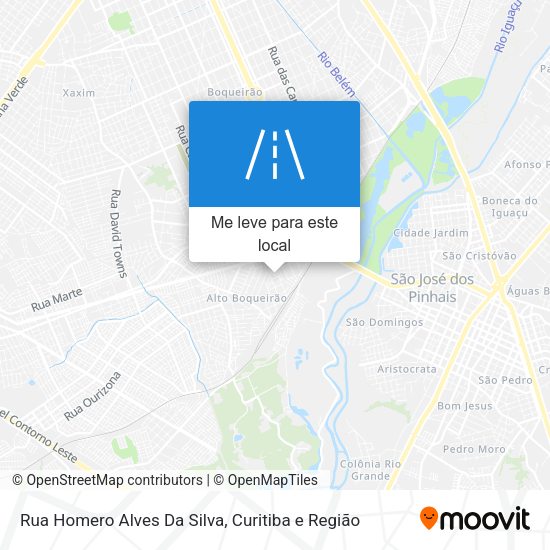 Rua Homero Alves Da Silva mapa