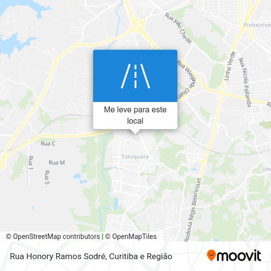 Rua Honory Ramos Sodré mapa