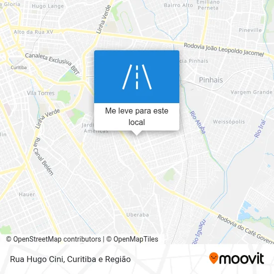Rua Hugo Cini mapa