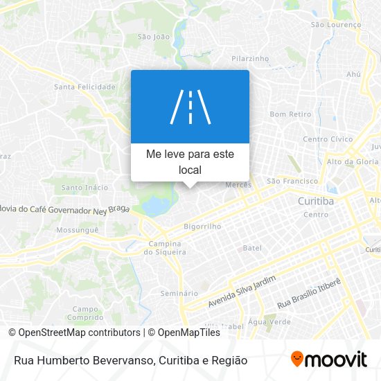Rua Humberto Bevervanso mapa