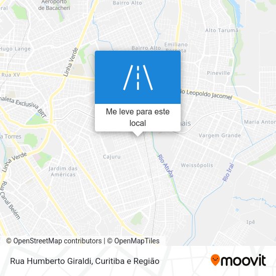 Rua Humberto Giraldi mapa
