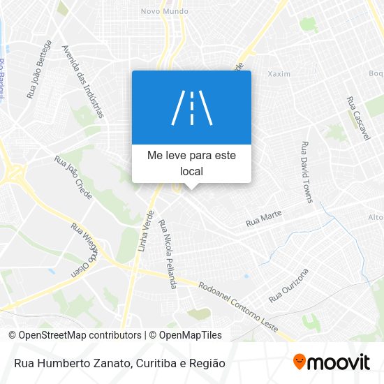 Rua Humberto Zanato mapa