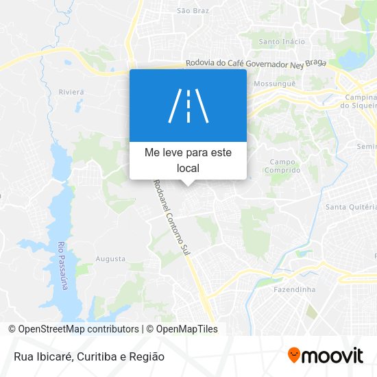 Rua Ibicaré mapa