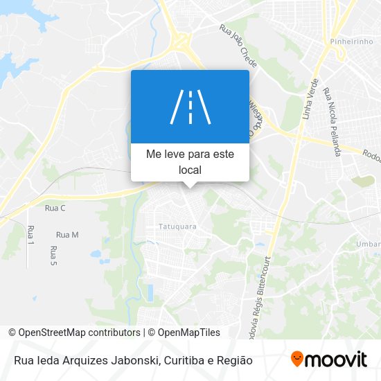 Rua Ieda Arquizes Jabonski mapa