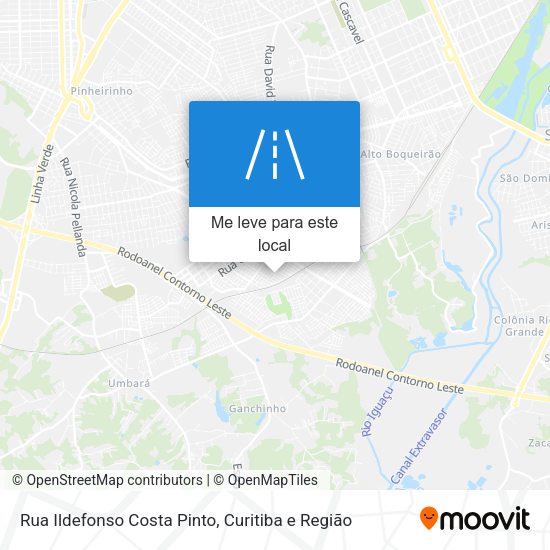 Rua Ildefonso Costa Pinto mapa