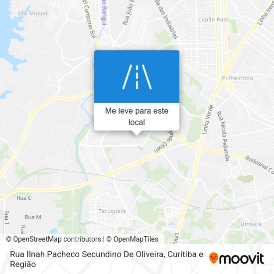 Rua Ilnah Pacheco Secundino De Oliveira mapa