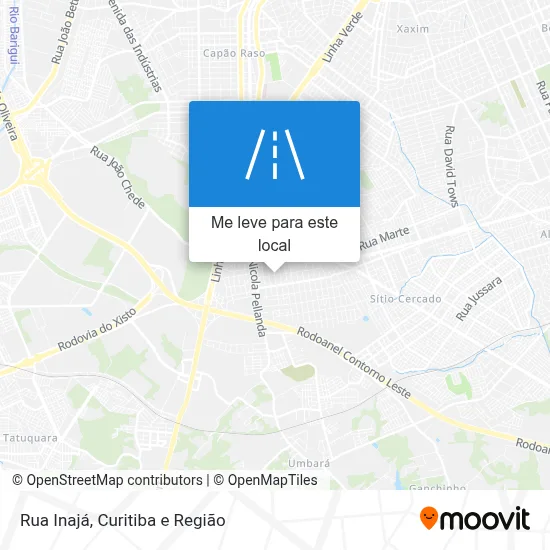 Rua Inajá mapa