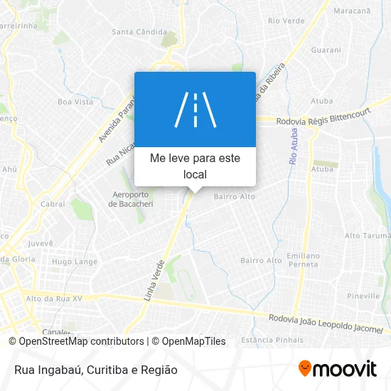Rua Ingabaú mapa