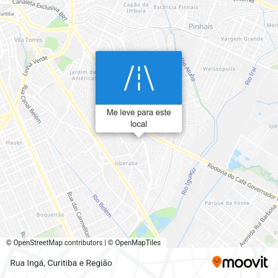 Rua Ingá mapa