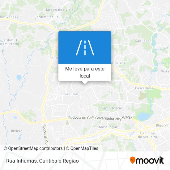 Rua Inhumas mapa