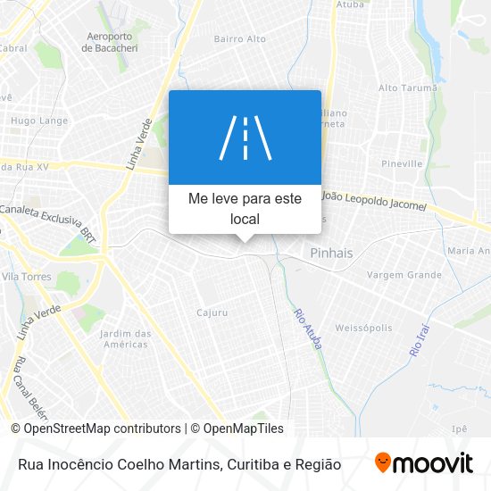 Rua Inocêncio Coelho Martins mapa