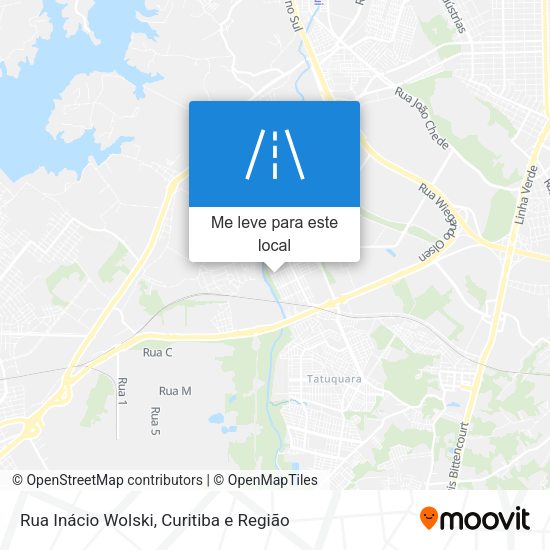 Rua Inácio Wolski mapa