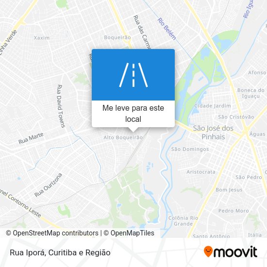 Rua Iporá mapa