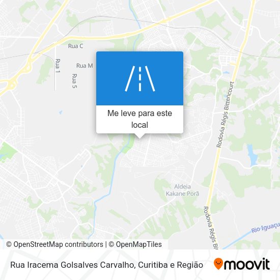 Rua Iracema Golsalves Carvalho mapa