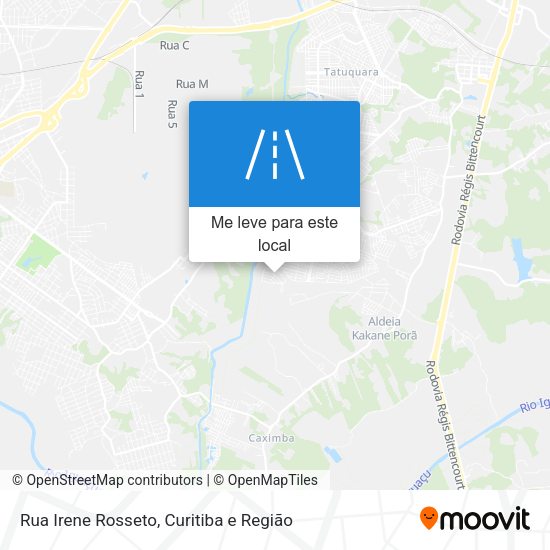 Rua Irene Rosseto mapa