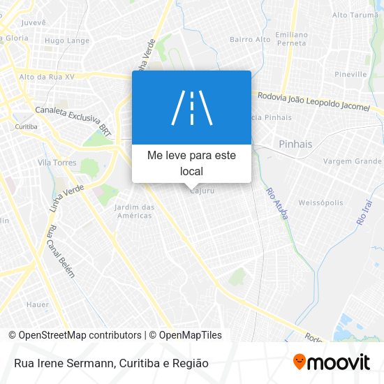 Rua Irene Sermann mapa