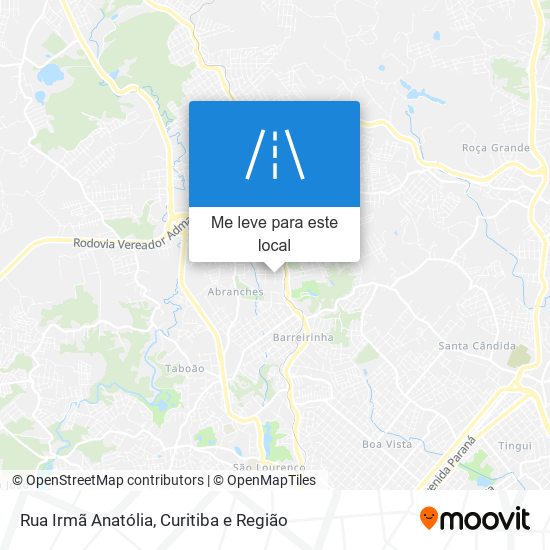 Rua Irmã Anatólia mapa