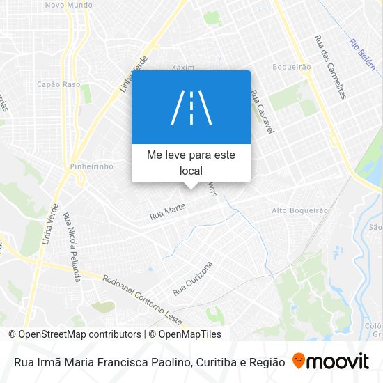 Rua Irmã Maria Francisca Paolino mapa