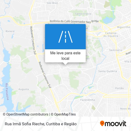 Rua Irmã Sofia Rieche mapa