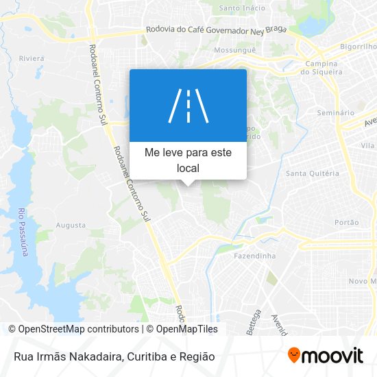 Rua Irmãs Nakadaira mapa