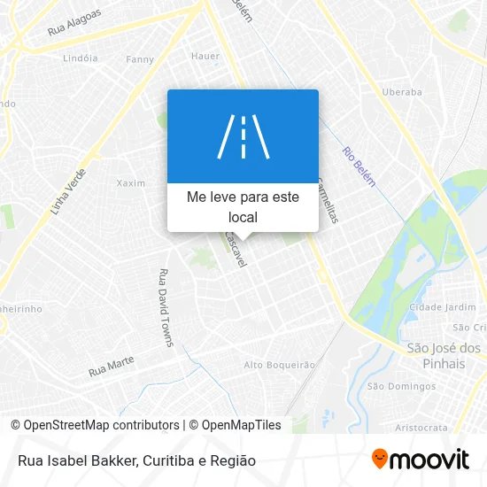Rua Isabel Bakker mapa
