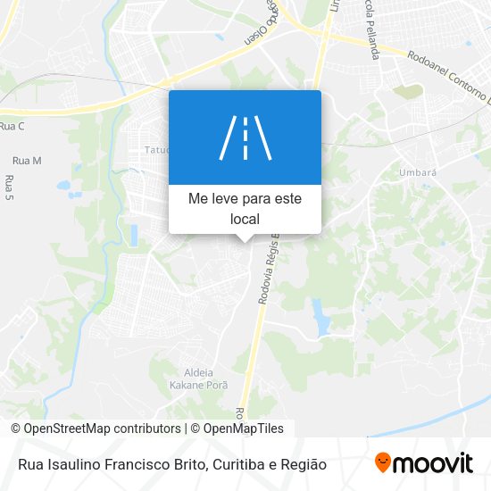 Rua Isaulino Francisco Brito mapa