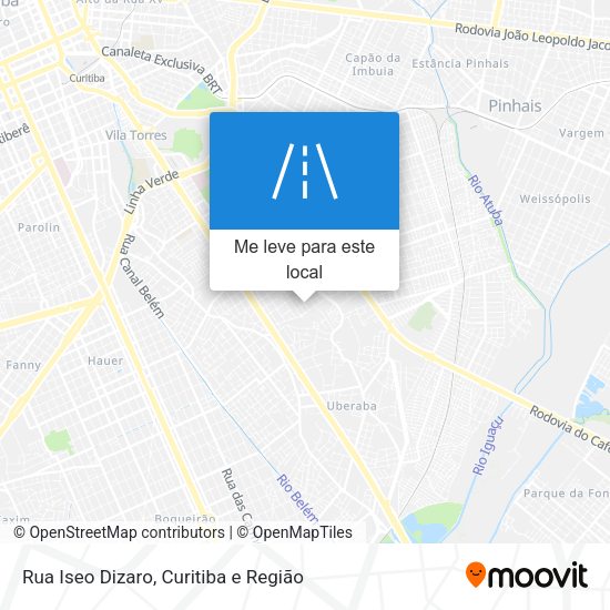 Rua Iseo Dizaro mapa
