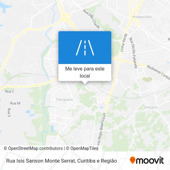 Rua Isis Sanson Monte Serrat mapa