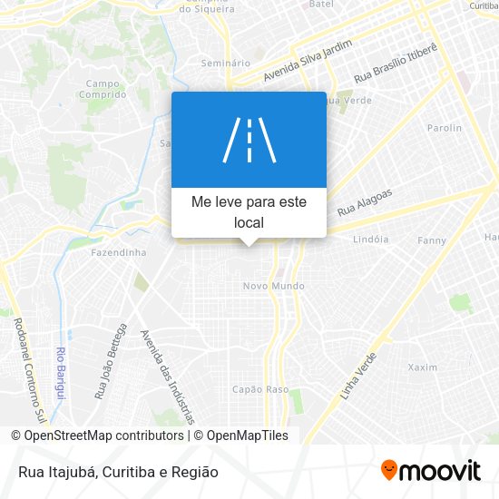 Rua Itajubá mapa