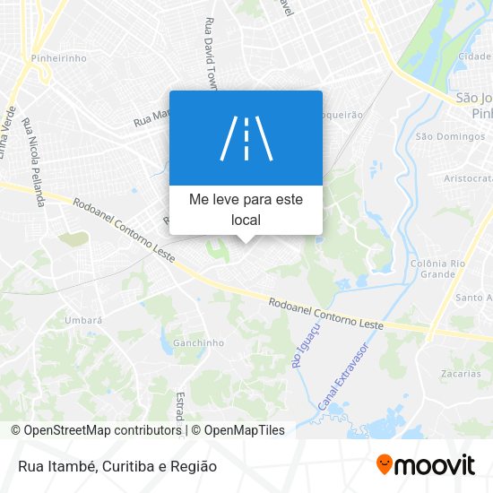 Rua Itambé mapa