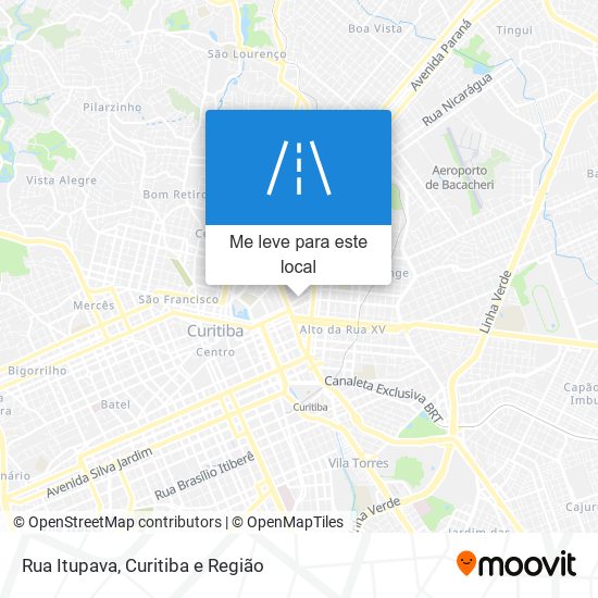 Rua Itupava mapa