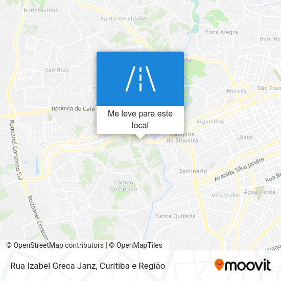 Rua Izabel Greca Janz mapa