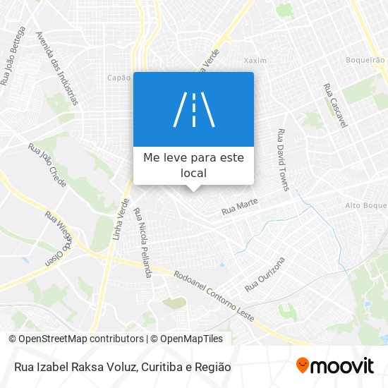 Rua Izabel Raksa Voluz mapa