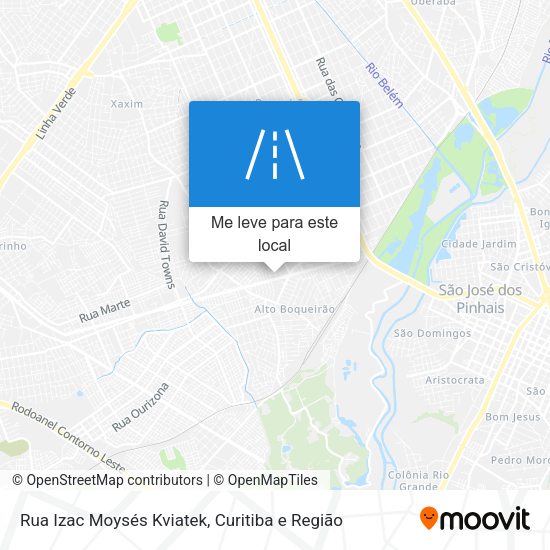 Rua Izac Moysés Kviatek mapa