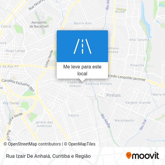 Rua Izair De Anhaiá mapa