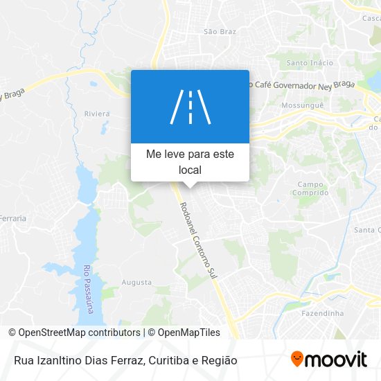 Rua Izanltino Dias Ferraz mapa