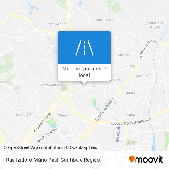 Rua Izidoro Mário Paul mapa