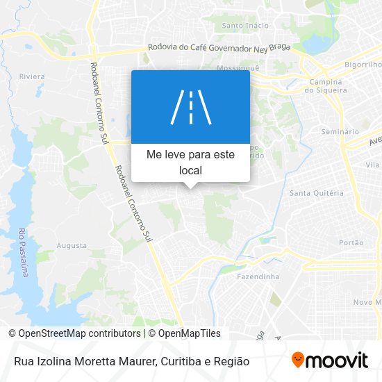 Rua Izolina Moretta Maurer mapa