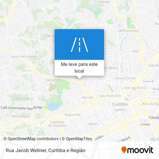 Rua Jacob Wellner mapa