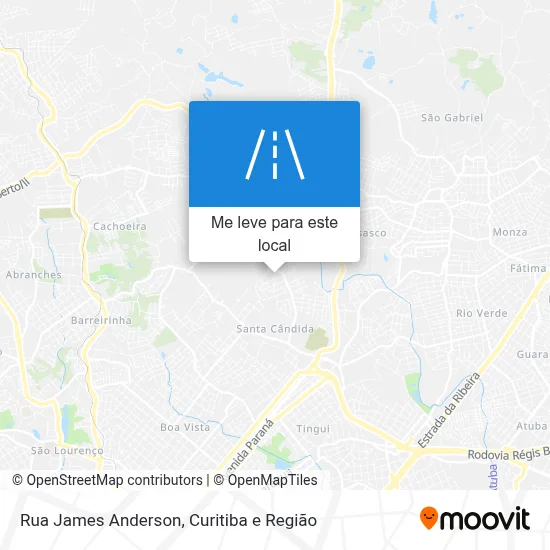 Rua James Anderson mapa