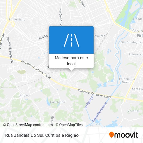 Rua Jandaia Do Sul mapa
