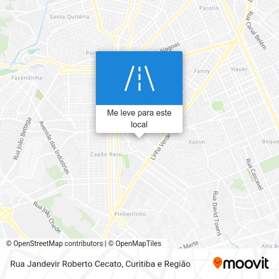 Rua Jandevir Roberto Cecato mapa
