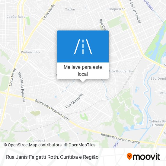 Rua Janis Falgatti Roth mapa